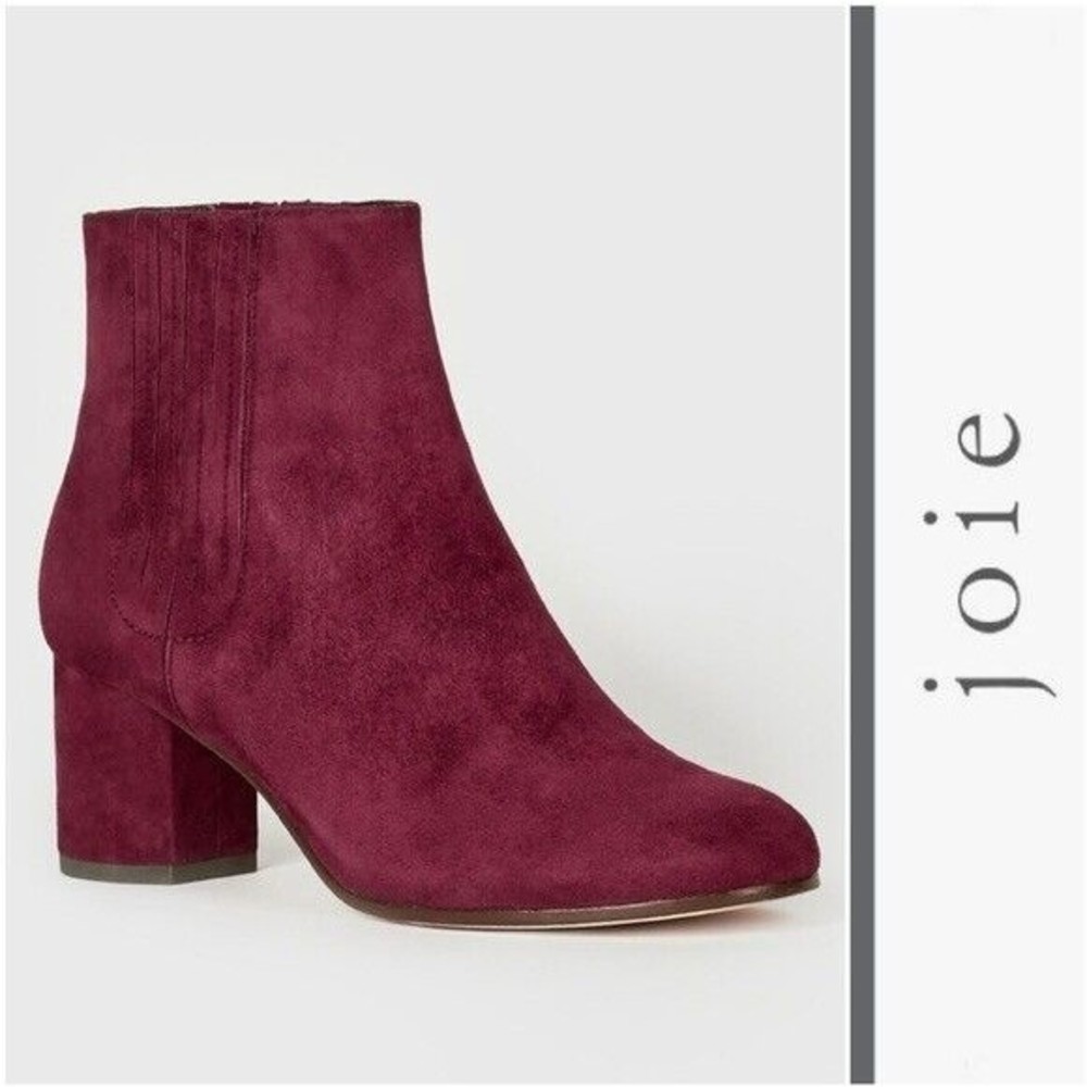 JOIE Remmie Suede Ankle Booties - - Size EU 38.5  US 8